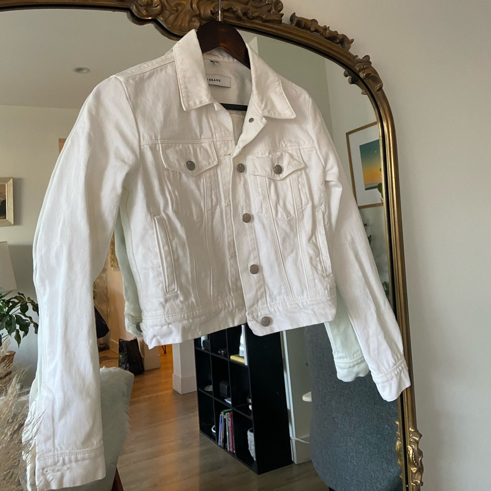 J Brand White jean jacket - Size Xs